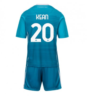 Fiorentina Moise Kean #20 Tredjetrøje Børn 2025-26 Kortærmet (+ Korte bukser)